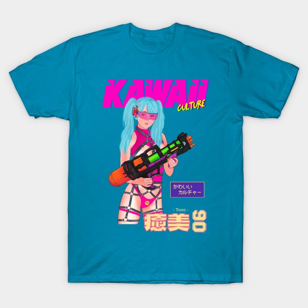 KAWAII CULTURE - YUMI - dreamy, water-filled adventure kawaii girl that will surely make you wet T-Shirt by Kawaii Culture